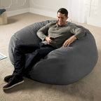 Pouf géant de 1,5 m de long, très grand, pour adultes et enfants