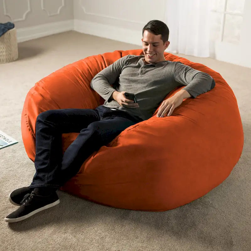 Pouf géant de 1,5 m de long, très grand, pour adultes et enfants