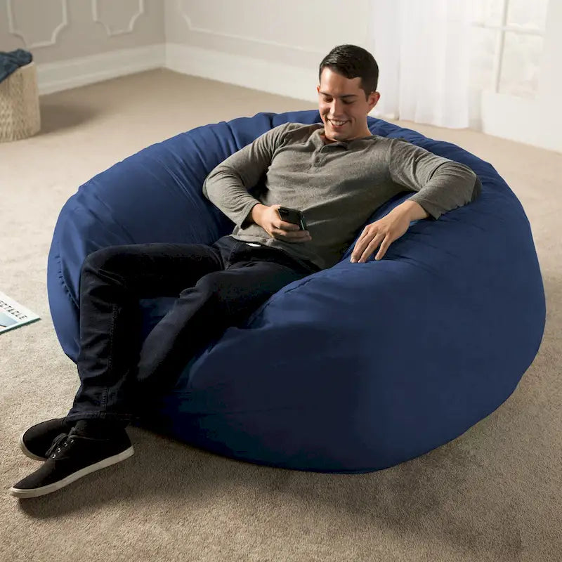 Pouf géant de 1,5 m de long, très grand, pour adultes et enfants