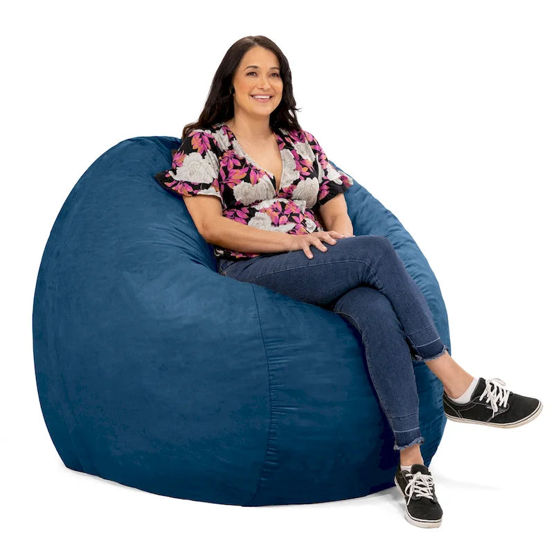 Pouf géant de 1,5 m de long, très grand, pour adultes et enfants