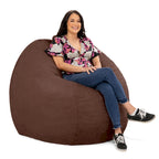 Pouf géant de 1,5 m de long, très grand, pour adultes et enfants