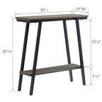 Table console de hall en bois et métal mélangés, base dorée, finition satinée blanche, style mission