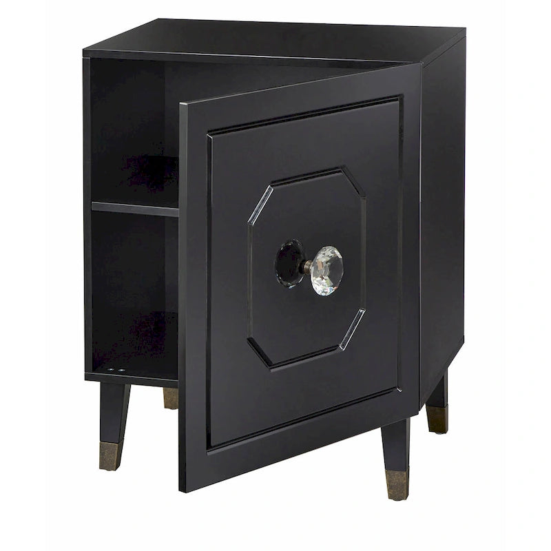 Meuble d'appoint Glam Porte à motifs Bouton en acrylique surdimensionné 3 options de finition Accent