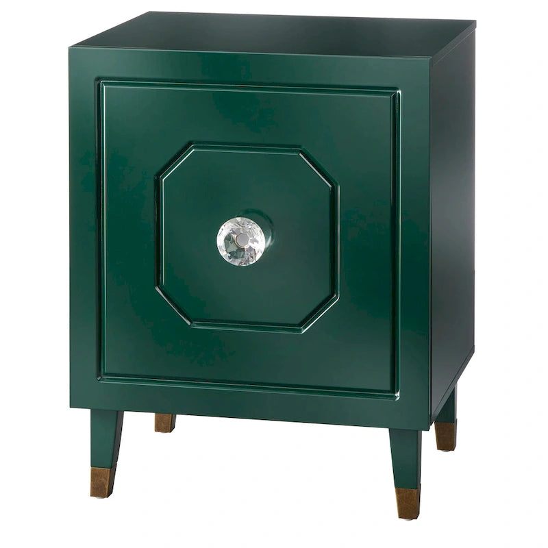 Meuble d'appoint Glam Porte à motifs Bouton en acrylique surdimensionné 3 options de finition Accent