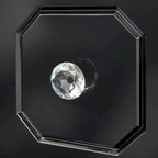 Meuble d'appoint Glam Porte à motifs Bouton en acrylique surdimensionné 3 options de finition Accent