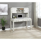 Meuble de rangement et bureau imitation bois avec 3 tiroirs Étagères ouvertes Rangement dissimulé Bureau à domicile 122x61x145 cm