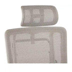 Chaise de bureau de direction en maille verticale respirante blanche, ergonomique à dossier haut