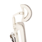Chaise de bureau de direction en maille verticale respirante blanche, ergonomique à dossier haut