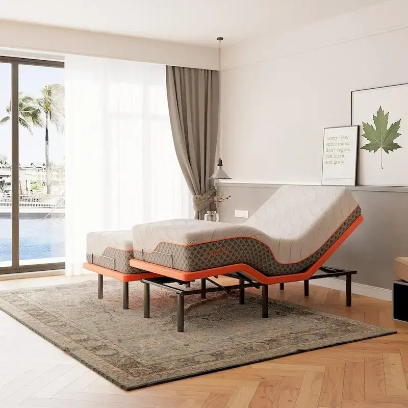 Cadre de lit réglable avec matelas hybride à mémoire de forme 3000 Series de 30 cm