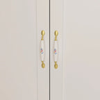 Grande armoire-penderie avec tringle et étagères, grand meuble de rangement de chambre.