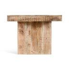 Table à manger rustique en bois de manguier massif faite main, 80 pouces, finition naturelle, 6-8 places