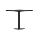 Plateau de table stratifié carré de 30 po avec base ronde de 18 po à hauteur de table - 30W x 30D x 31.125H - 30W x 30D x 31.125H