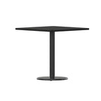 Plateau de table stratifié carré de 30 po avec base ronde de 18 po à hauteur de table - 30W x 30D x 31.125H - 30W x 30D x 31.125H
