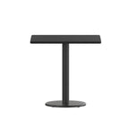 Plateau de table stratifié carré de 30 po avec base ronde de 18 po à hauteur de table - 30W x 30D x 31.125H - 30W x 30D x 31.125H
