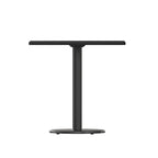 Plateau de table stratifié carré de 30 po avec base ronde de 18 po à hauteur de table - 30W x 30D x 31.125H - 30W x 30D x 31.125H