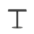 Plateau de table stratifié carré de 30 po avec base ronde de 18 po à hauteur de table - 30W x 30D x 31.125H - 30W x 30D x 31.125H