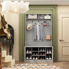 Porte-manteau, banc à chaussures, meuble d'appoint, entrée, salon