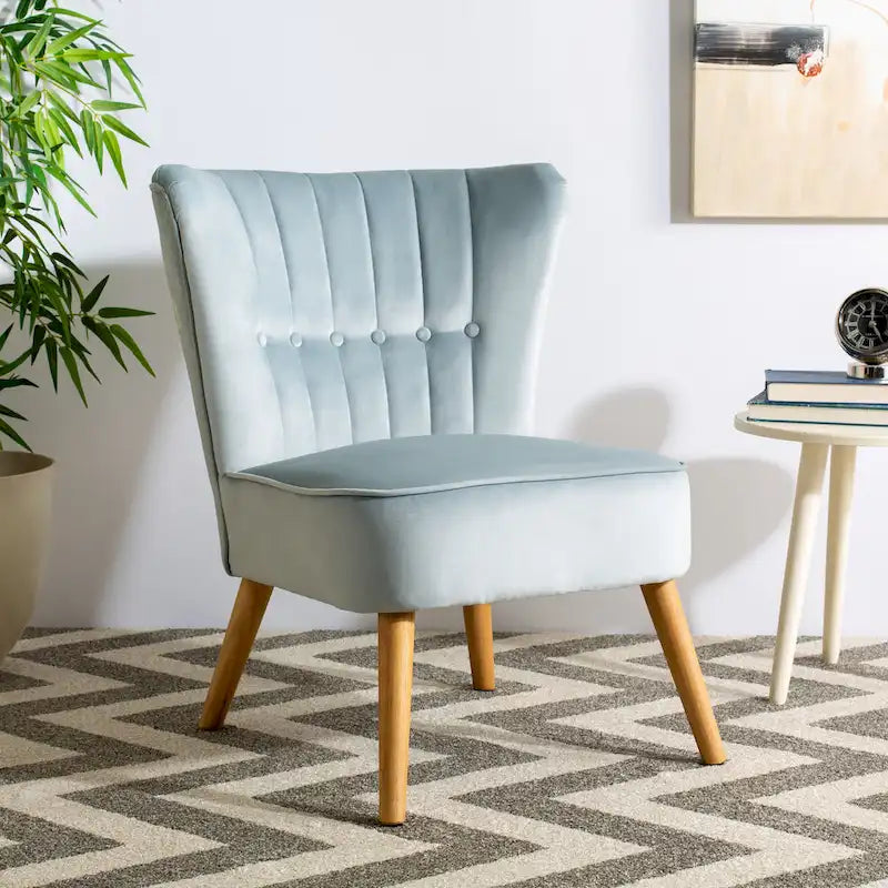 SAFAVIEH Adela Mid-Century Accent Chair - 25.6 x 27.2 x 31.1 - 26Wx27Dx31H