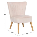 Fauteuil d'appoint du milieu du siècle, revêtement en velours, pieds en bois rétro, siège de salon