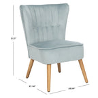 Fauteuil d'appoint du milieu du siècle, revêtement en velours, pieds en bois rétro, siège de salon