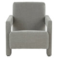 Fauteuil d'appoint moderne en velours, entièrement rembourré, avec dossier incliné, d'inspiration milieu de siècle.