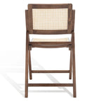 Ensemble de 2 chaises de salle à manger pliantes en rotin avec dossier en maille, style aéré et élégant