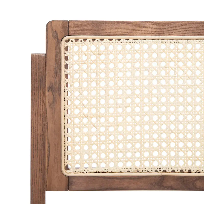 Ensemble de 2 chaises de salle à manger pliantes en rotin avec dossier en maille, style aéré et élégant