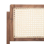 Ensemble de 2 chaises de salle à manger pliantes en rotin avec dossier en maille, style aéré et élégant