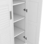 Armoire à portes battantes 3 vantaux avec étagères et penderie Rangement moderne pour chambre à coucher
