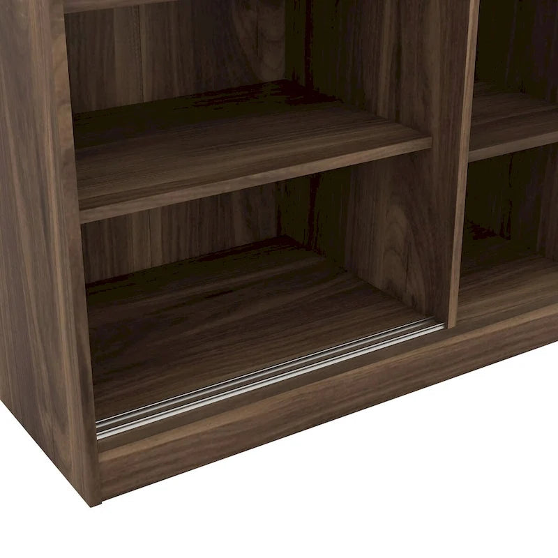 Armoire à portes battantes 3 vantaux avec étagères et penderie Rangement moderne pour chambre à coucher