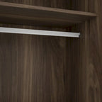 Armoire à portes battantes 3 vantaux avec étagères et penderie Rangement moderne pour chambre à coucher