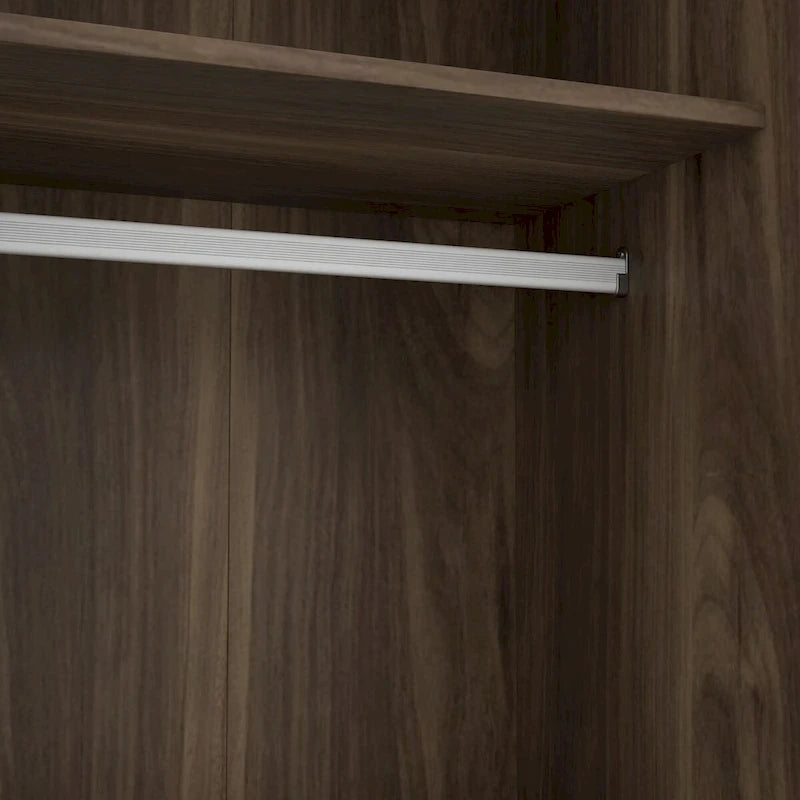 Armoire à portes battantes 3 vantaux avec étagères et penderie Rangement moderne pour chambre à coucher