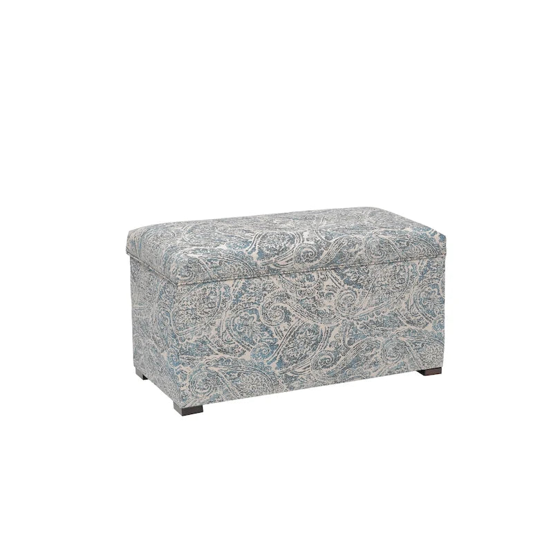 Banc de rangement capitonné pour salon d'appoint – Meuble d'entrée