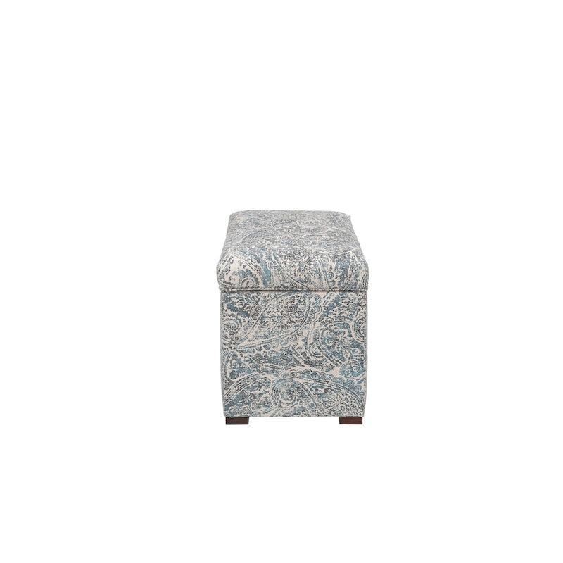 Banc de rangement capitonné pour salon d'appoint – Meuble d'entrée