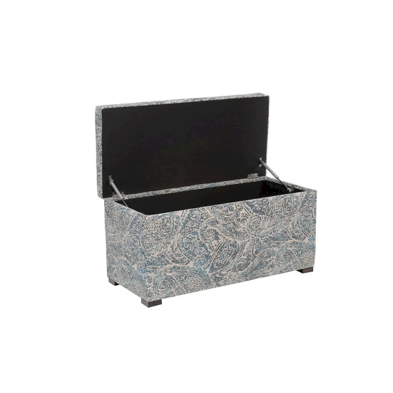 Banc de rangement capitonné pour salon d'appoint – Meuble d'entrée