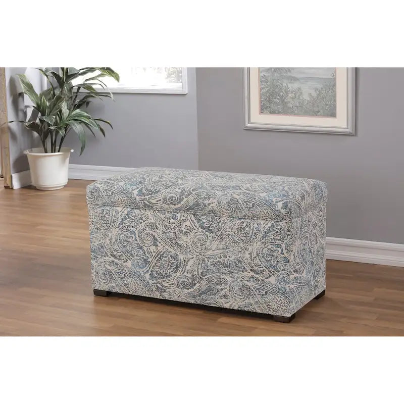 Banc de rangement capitonné pour salon d'appoint – Meuble d'entrée