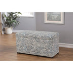 Banc de rangement capitonné pour salon d'appoint – Meuble d'entrée