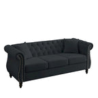 Lit plateforme en métal noir de 14 pouces, base luge, support central, lattes en acier, pas de sommier.