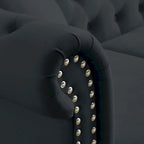 Lit plateforme en métal noir de 14 pouces, base luge, support central, lattes en acier, pas de sommier.