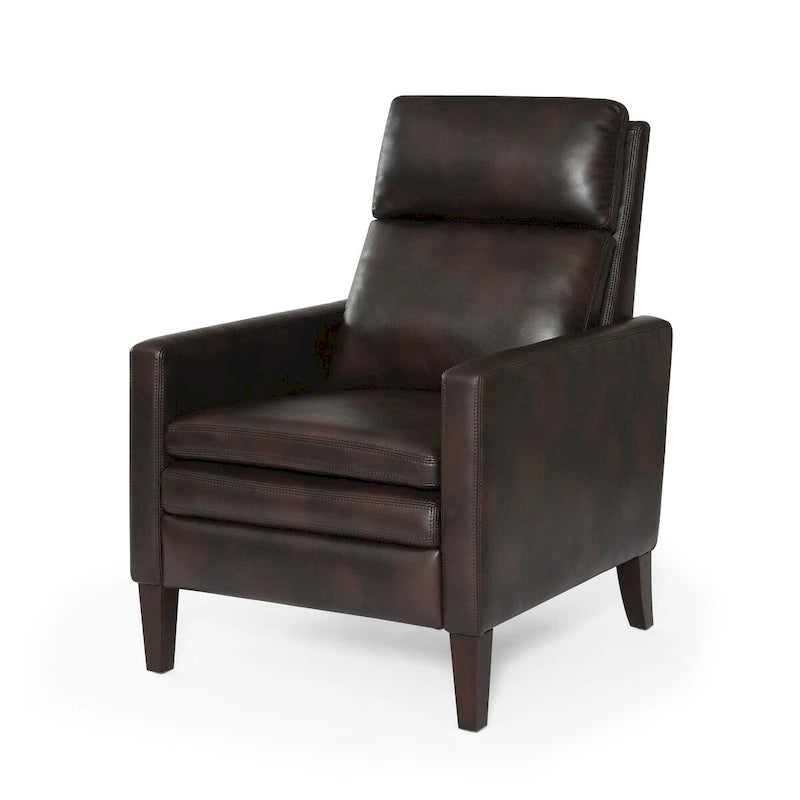 Fauteuil inclinable en similicuir, style moderne et confortable pour salon