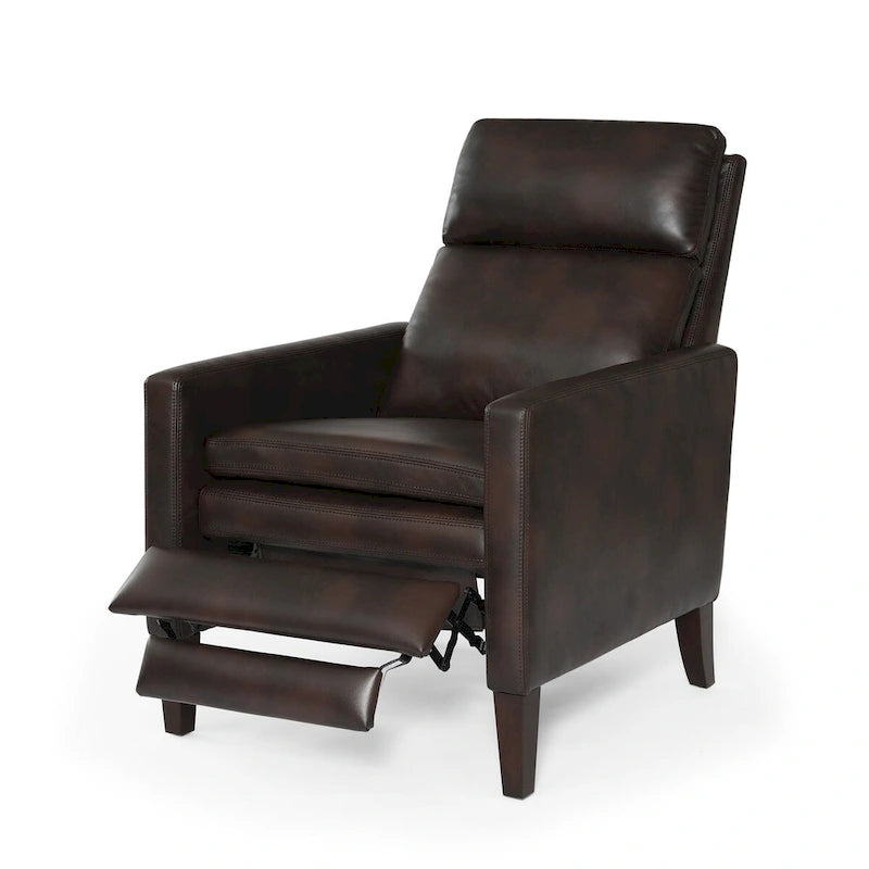 Fauteuil inclinable en similicuir, style moderne et confortable pour salon