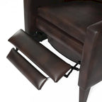 Fauteuil inclinable en similicuir, style moderne et confortable pour salon