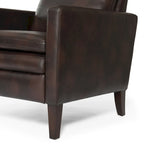 Fauteuil inclinable en similicuir, style moderne et confortable pour salon