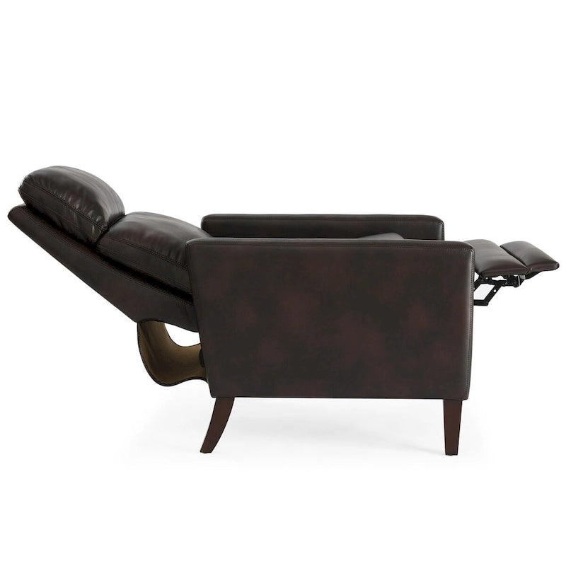Fauteuil inclinable en similicuir, style moderne et confortable pour salon