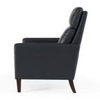 Fauteuil inclinable en similicuir, style moderne et confortable pour salon