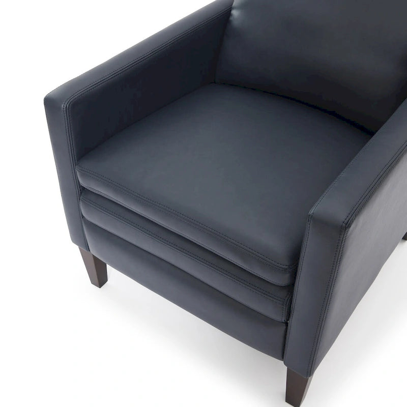 Fauteuil inclinable en similicuir, style moderne et confortable pour salon