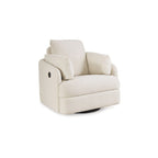 Fauteuil inclinable pivotant et coulissant en tissu haute performance facile à nettoyer pour salon contemporain