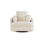 Fauteuil inclinable pivotant et coulissant en tissu haute performance facile à nettoyer pour salon contemporain