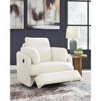 Fauteuil inclinable pivotant et coulissant en tissu haute performance facile à nettoyer pour salon contemporain