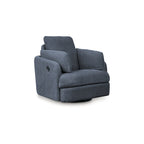 Fauteuil inclinable pivotant et coulissant en tissu haute performance facile à nettoyer pour salon contemporain